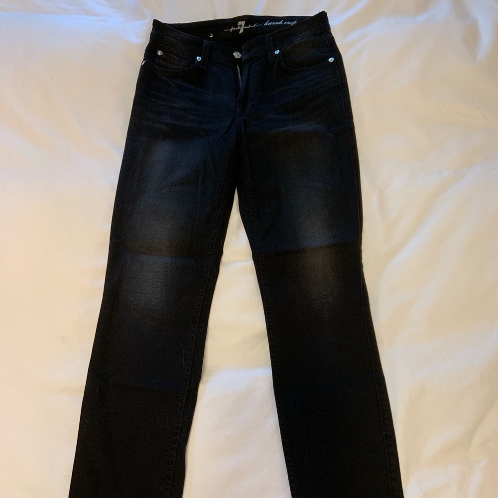 Seven7 Brand black jeans. Size 27. Only worn once